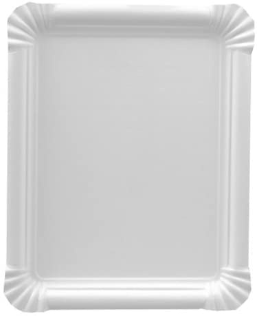 PAPSTAR Pappteller/Einwegteller eckig, weiß Pure (1250 Stück), 16.5 x 20 cm, aus Frischfaserkarton, biologisch abbaubar, für Feste und Veranstaltungen wie Geburtstage oder Gartenpartys