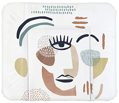 Rotho Babydesign Wickelauflage Breit, Modern Art, Weiß
