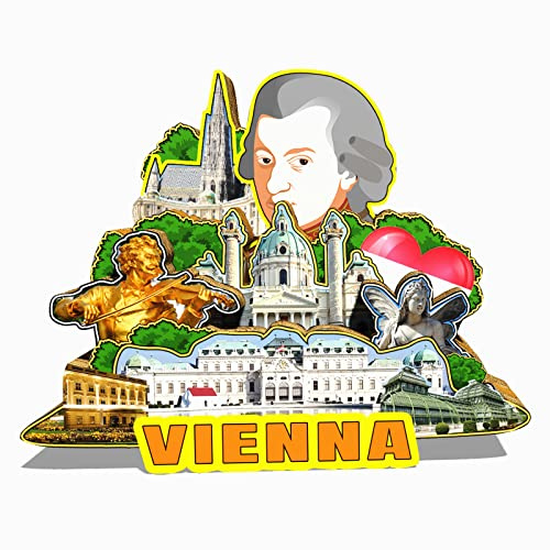 Orlybar Österreich Wien Magnet Kühlschrankmagnet Holz 3D Sehenswürdigkeiten Reise Sammlerstück Souvenirs Dekoration handgefertigt
