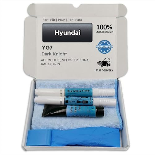 Genuine Colors Lackstift Dark Knight YG7 für Hyundai Schwarz Veloster KONA Kauai I30N