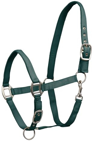 Waldhausen Perlonhalfter Satin, tannengrün, WB