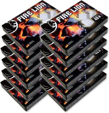 12x48 = 576 Paraffin-Anzündwürfel als Kaminanzünder, Grillanzünder, Ofenanzünder Marken-Anzünder - Qualitätsanzündhilfe (12 Packungen = 576 Würfel)