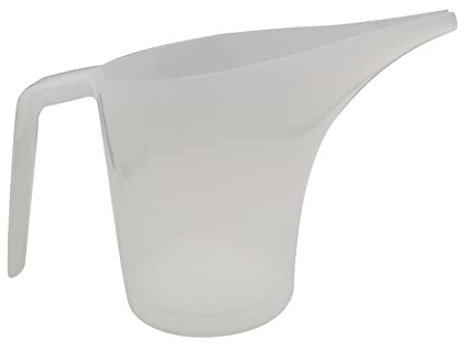 Transparent Plastic Funnel Measuring Cup Large Capacity Long Nozzle Measuring Glass with Scale Tip Mouth Cup Funnel Pitcher for Soap Making Long Spout Measuring Cup Plastic for Making