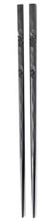 Bacchette riutilizzabili 1 paio di bacchette giapponesi Unbending -slip handle lega giapponese sushi bacchette per cena a casa bacchette bacchette in acciaio inox