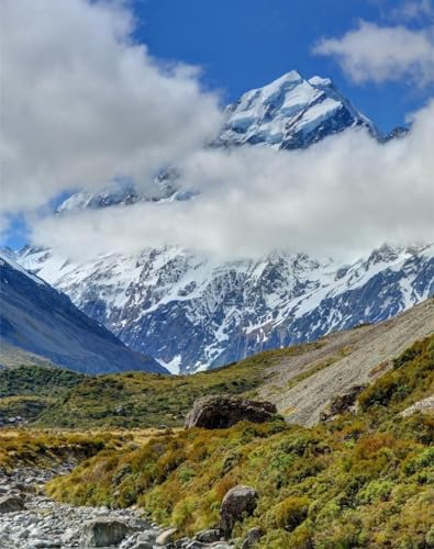 Puzzle 1000 Teile,Geschicklichkeitsspiel für die ganze Familie,-Aoraki, Nationalpark, Mount Cook 70x50cm