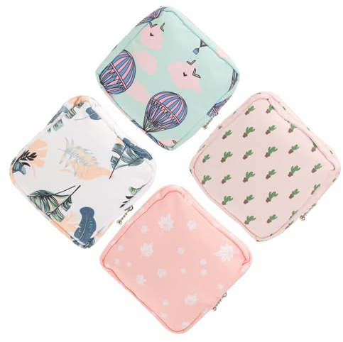 FOMIYES Klein Transparent Tasche Für Frauen Tragbare Hygieneartikel Aufbewahrungstasche Für Damen Periodenbeutel Für Binden Und Wiederverwendbare Und Multifunktionale Tragetasche Pink