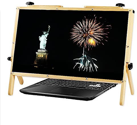 ZJFHEYUO Computer Laptop Screen Magnifier Amplifier, Laptop Accessories Laptop Holder, Desktop Screen Magnifying Glass, Computer Phone Ultra-Clear Projector Screen Magnifying