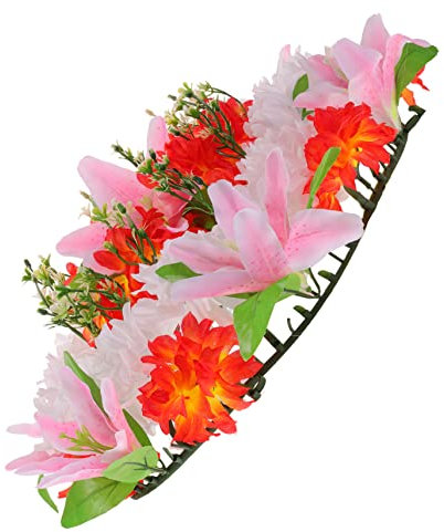 POPETPOP Ghirlanda Funebre Artificiale Fiori Di Crisantemo Decorazione Per Cimitero Con Lillà Di Dolore Ghirlanda Per Cerimonie Di Commiato e Riti Funebri