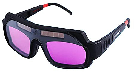 TFixol Lunettes de soudage électriques à lumière variable automatique pour soudeur et lunettes de protection Noir