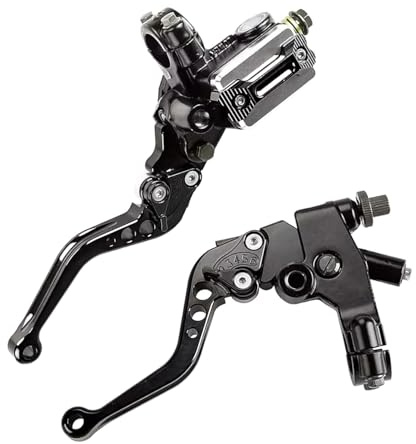 Alipis 1 Juego Palanca De Embrague De Freno Frenos De Partes De Motocicleta Kit De Palanca De Freno y Embrague Piezas De Bicicleta De Tierra Manillar De Freno De Negro Semi-cnc