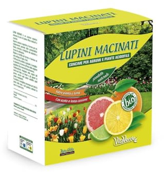 LUPINI MACINATI Vitaverde - Concime organico ottenuto da semi di Lupinus Albus essiccati e macinati - Biologico - gr 750