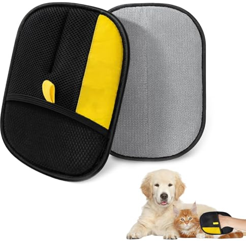Yozexin 2 Stück Tierhaarentferner Handschuh, Fell Magnet Handschuh Wiederverwendbare Antistatischer Handschuhs zur Entfernung von Tierhaaren für Sofas Kleidung Reinigung Entfernen Von Haaren Pflegen