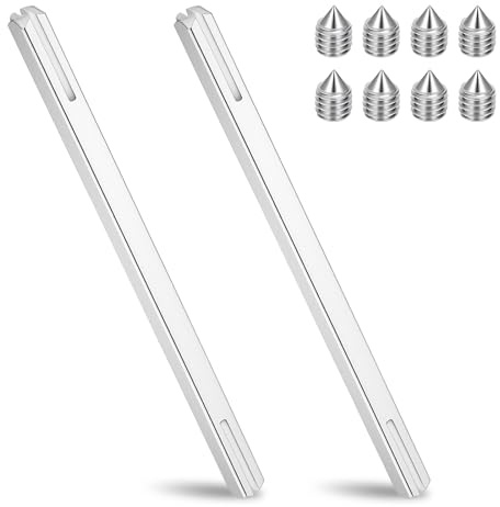 2 pasadores cuadrados de 8 mm x 150 mm, para tirador de puerta, husillo, perno de hierro, pasador cuadrado para tiradores de puerta, pasador de fijación, tirador de puerta con 8 tornillos