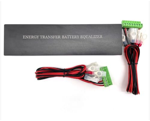 Wzxksoac Equilibrador de Batería HA02-8S de 96 V para Baterías de Plomo-Ácido de 8 X 12 V, 8 X 2 V, 8 X 3,7 V y 8 X 6 V, Solar de Litio LiFePo4.