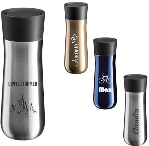 WMF Isolierbecher Impulse mit persönlicher Gravur – Thermobecher 350 ml, 360°-Trinköffnung, Kaffeebecher to go,