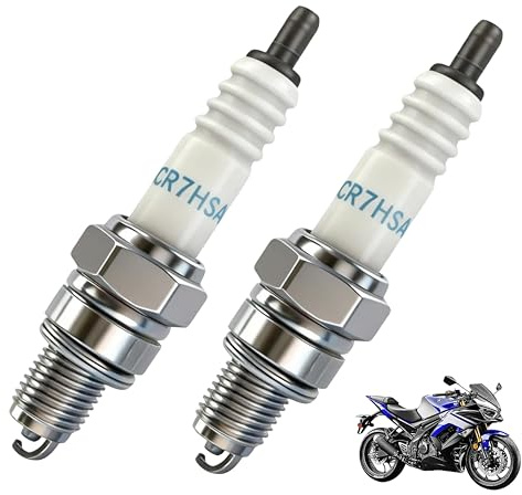 2x NGK CR7HSA Zündkerze – Kompatibel mit A7RTC, C7HS, Bosch UR3AC, Denso U22FSRU – Passend für GY6 139QMB/QMA Motoren, Roller, Moped, ATV, 50-125cc, Stabile Zündung, Langlebig & Wartungsarm