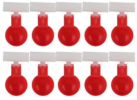 Automatiska kycklingvattenkoppar 10 set läckagesäkra fjäderfädricksskålar för ankor Fåglar Kycklingar Duvor Högklassigt PP-material Enkel installation Vattensparande (Gz/h)