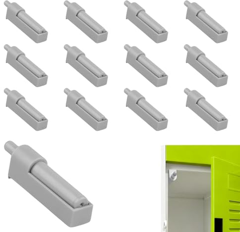 12 Piezas Amortiguador Puerta Cocina y Amortiguadores Muebles Cocina, Cierre Suave y Silencioso, Instalación Fácil, Color Gris