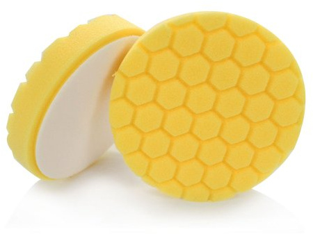 Chemical Guys, Hex-Logic Heavy Cutting Pad, Yellow, 5.5 in for 5 in Plates