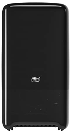 Tork 557508 Doppelrollenspender für Midi Toilettenpapier in Schwarz / Tork T6 Hygienischer Toilettenpapierspender im Elevation Design / Hohe Kapazität