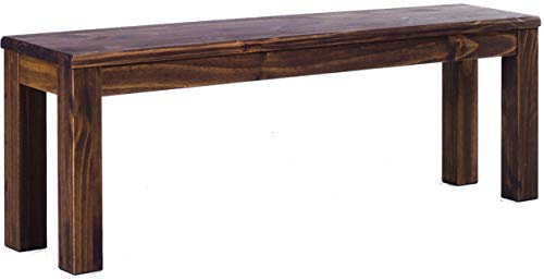 Brasilmöbel Sitzbank 130 cm Rio Classico Eiche antik Massivholz aus Pinie, Verschiedene Größen & Farben, ideal für Esszimmer & Küche