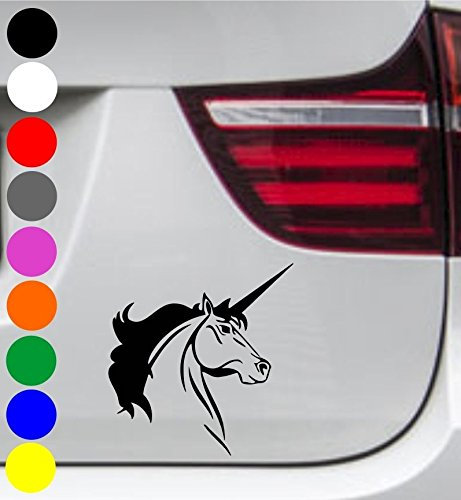 wDesigns Autoaufkleber Einhorn Pferd Pony Last Unicorn Tuning Aufkleber Sticker Decal