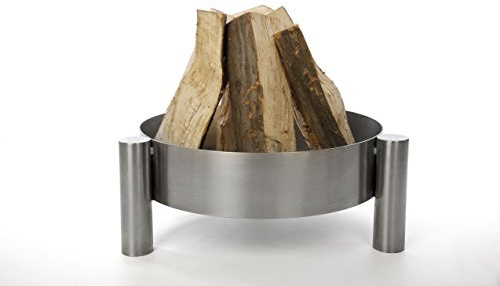 Profi Edelstahl Feuerschale 70 cm Garten Feuerstelle Feuerkorb Pflanzschale Klöpperboden Terrasse