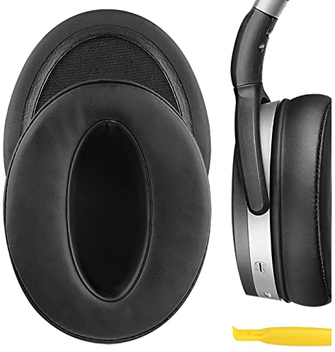 Geekria Replacement Soft Ear Pads for Sennheiser HD 4.50BT/ 4.50BTNC/ 4.40BT/ 4.30G/ 4.20S/ 458BT/ 450/ 450BT/ 400S/ 350BT Headphones, Ear Cushions with Video Guide (Black)