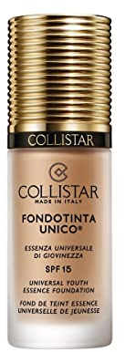 Collistar Fondotinta Unico SPF 1 N. 4R Nudo Rosato, azione anti-età, texture fluida e coprenza modulabile, per tutti i tipi di pelle anche quelle sensibili, 30 ml