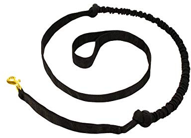 LASALINE Guinzaglio per cani da trazione, per canicross jogging, doghan, monopattino, colore: nero