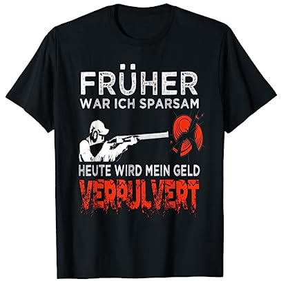 Tontaubenschießen Tontauben Wurfscheibenschießen T-Shirt