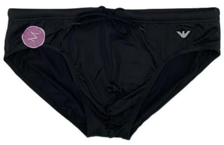 Emporio Armani Slip da Bagno Slip da Uomo, Nero, XXL