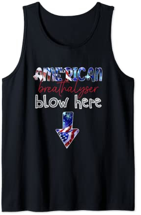Lustiger Alkoholtester, 4. Juli, amerikanische Flagge, patriotisch Tank Top