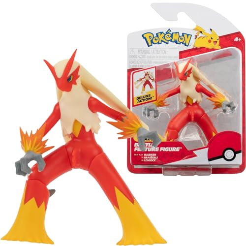 Pokémon Personaggi 11 cm Blaziken – Giochi Nuovo 2024 – Figurine Action Figure - Licenza Ufficiale Giocattoli