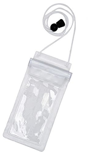 Universelle wasserdichte Tasche Handytasche klar versiegelt Unterwasser Handy Schwimmtasche Abdeckung Tauchtaschen (Color : White)