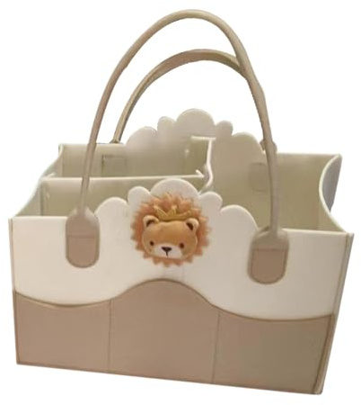 Genérico Organizador Pañales | Cesta Organizadora Bebe Grande | Organizador de Almacenamiento Portát Para Bebés | Bolsa Multifunción Para Bebé con Múltiples Compartimentos para viajar