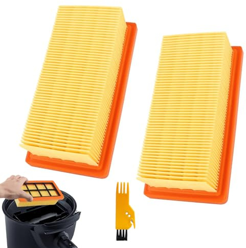 Svitzoot 2 Pezzi Filtri Pieghettati Piatti per Kärcher 66.41 5-953.0 7420 | Filtro plissettato piatto per Karcher AD 4 Premium Filter KFI 7420 6.415-953.0 AD 3.000 AD 3.200