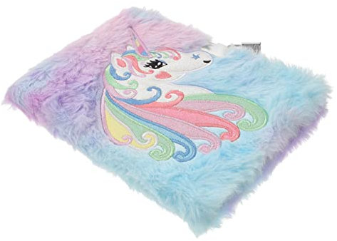 HONMEET Lockable Diary Mit Plüschcover Niedliches Einhorn-notizbuch Für Mädchen Dekoratives Tagebuch Für Schüler Tragbares Tagebuch Für Studenten Für Kreative Schreibprojekte