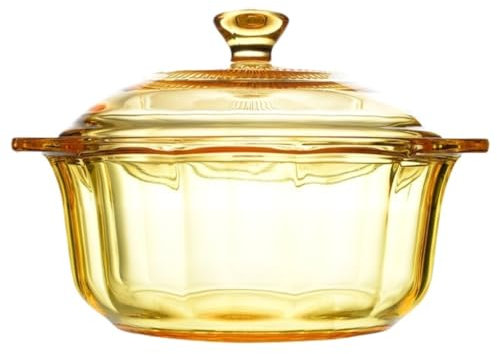 YGDYFDC Ensaladera Madera Cuenco De Vidrio Marrón, Ensaladera, Cuenco De Fideos Instantáneos, Cuenco De Sopa, Frutero, Vajilla De Doble Oreja Con Tapa Ensaladera Portatil(20 * 20 * 12cm)