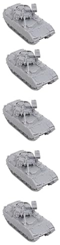 5PCS 1/144 Skala Militär Modell M3A1 Bradley Infanterie Kampf Fahrzeug Ungefärbte Harz Modell Miniatur Sand Tisch Display