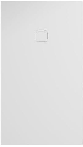 Piatto doccia rettangolare 100x140 cm effetto liscio marmoresina HARMONY Bianco