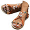 Sandales Orthopedique Pour Femme Été Confortable Chaussures Compensées Bout Ouvert De Randonnée Antidérapantes Respirantes Et Nu-Pieds Plateforme De Marche Semi Trailer Avec Talon Sandales De Plage