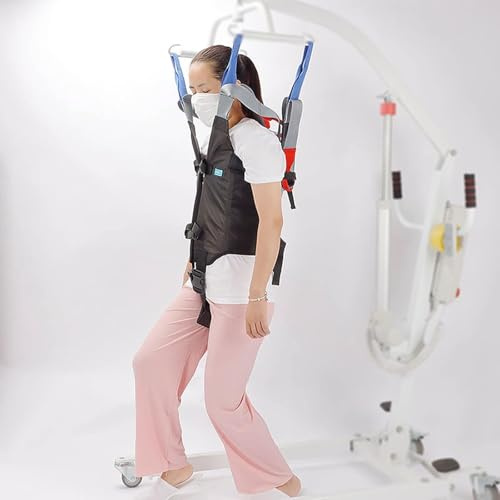 Toileting Hoist Sling, Portable Patient Lift Stand Assist Belt Sling Standing Walking Aids Strap Belt, Hoist Sling for Elderly, Disabled