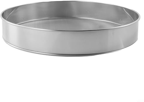 Efficient Kitchen - Setaccio per farina, in acciaio inox, a maglia fine, per oli e zuccheri, 30 cm