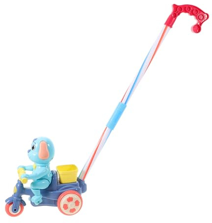 TOYANDONA Juguete para Empujar para Niños y Niñas Forma de Cachorro de Plástico, Interactivo Favorece el Equilibrio la Coordinación para Aprender a Caminar
