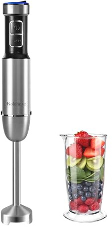 1500W Mixeur Plongeant 2 en 1 Mixer Plongeur 25 Vitesses et Fonction TURBO