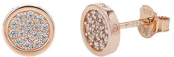 TOM TAILOR - Damen Ohrringe 925 Silber - mit Zirkonia Stein - Kreis Ohrstecker