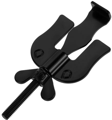 WOONEKY Cerradura Portátil para Puertas de Viaje y Hotel Bloqueo de Seguridad Compacto Color Negro Diseño V para Protección Antirrobo Apartamentos y Residencias
