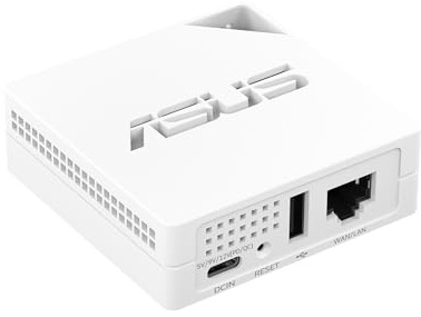 ASUS RT-AX50 Go - Router de Viaje WiFi 6 de Doble Banda, 1500 Mbps, conexión móvil 4G y 5G, Modo WiFi público (WISP), VPN, alimentación USB-C, tamaño de Bolsillo, fácil configuración
