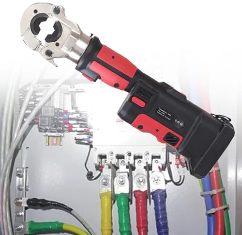 Pinza crimpatrice idraulica per tubi a batteria, crimpatrice elettrica ricaricabile per connessioni efficienti di cavi e terminali